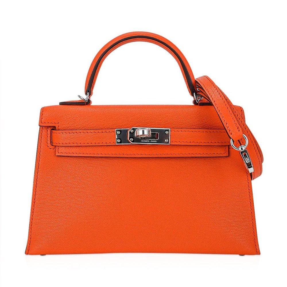 H Orange Poppy & Orange H Togo leather Retourné Kelly 25 bag PREORDER